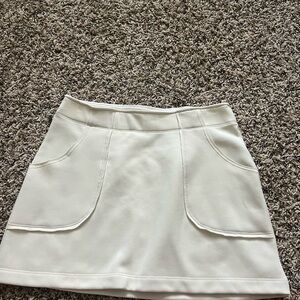 Athleta White Mini Skirt size xs cream color